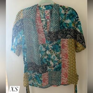 JOHNNY WAS PAISLEY RAVENNE TOP- XS